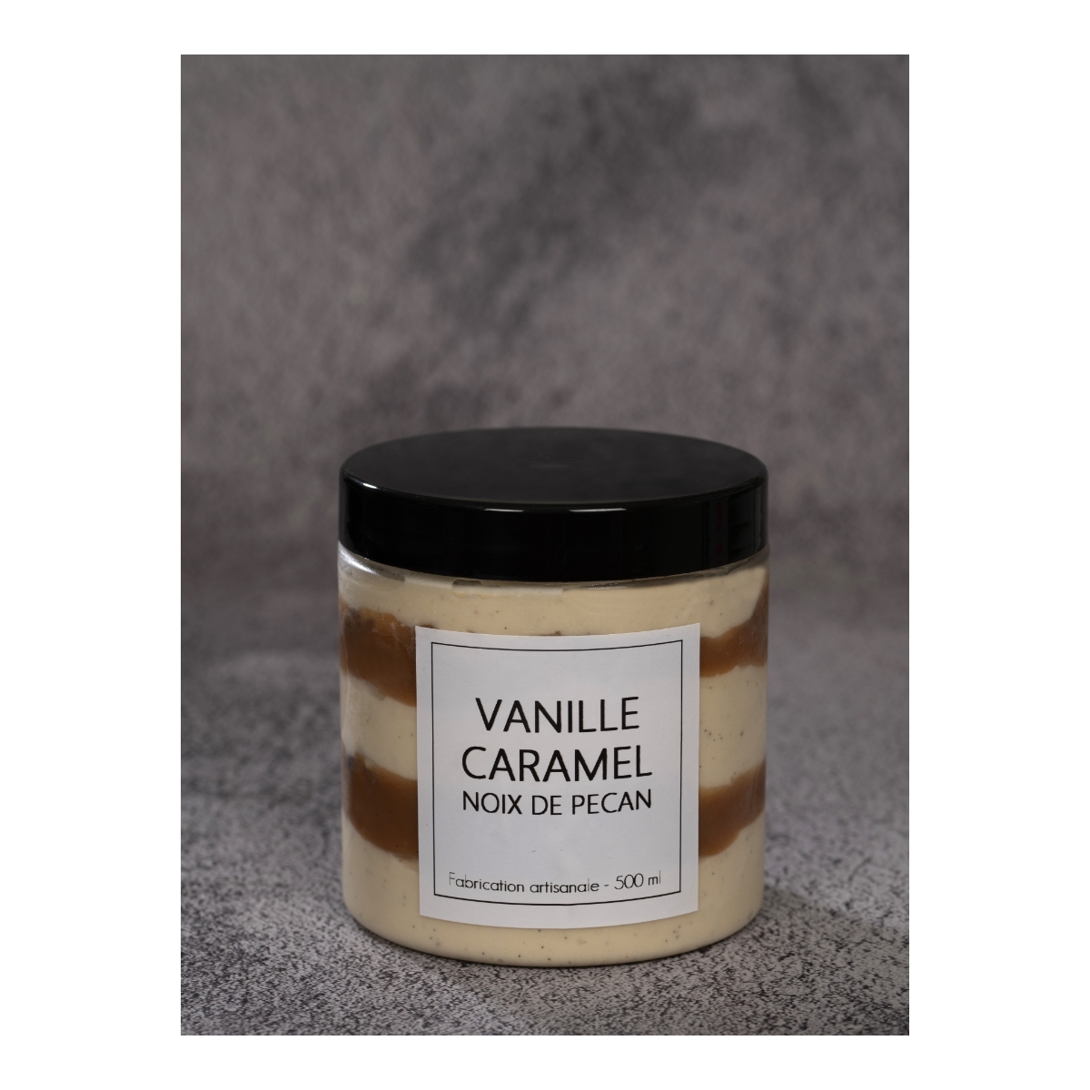 GLACE VANILLE CARAMEL NOIX DE PECAN (500 ml)