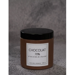 GLACE CHOCOLAT 70 % ET SES ECLATS DE CHOCOLAT (500 ml)