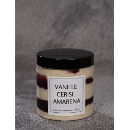 GLACE VANILLE COULIS CERISE AMARENA (500 ml)