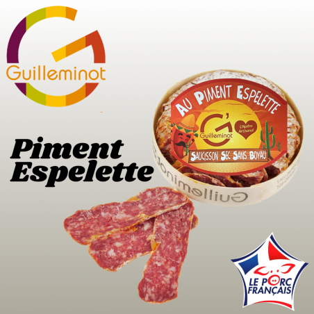 SAUCISSON SEC AU PIMENT D'ESPELETTE (170 g)
