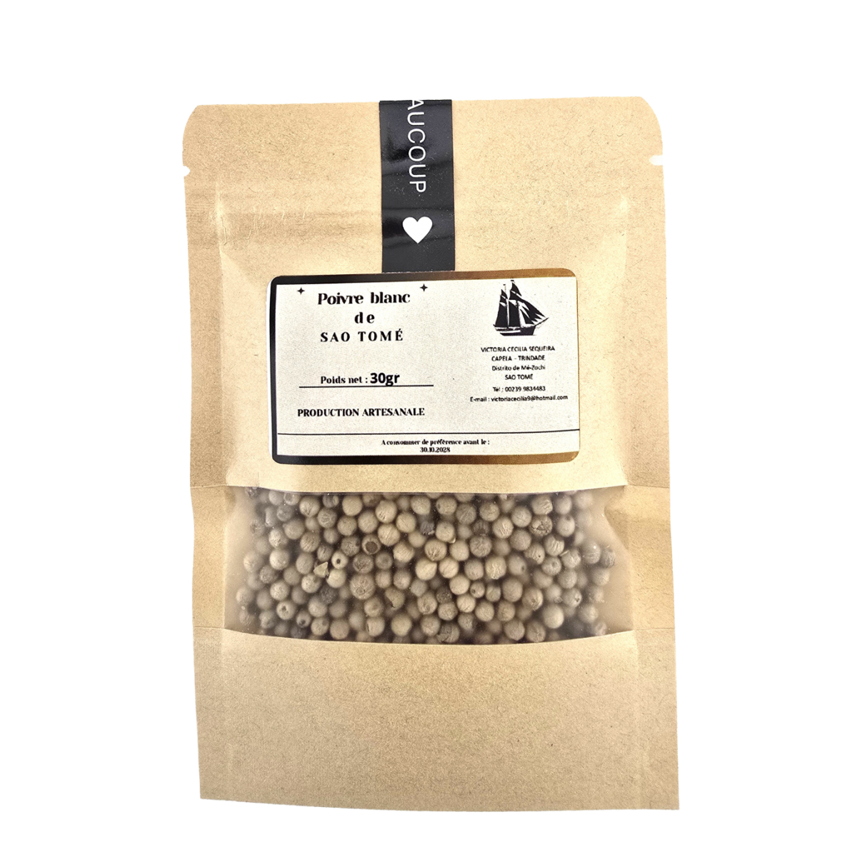SACHET POIVRE BLANC SAO TOME (30 g)