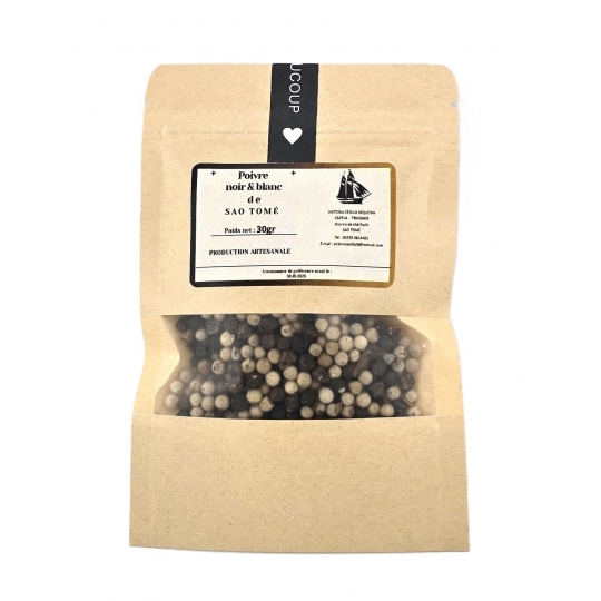 SACHET POIVRE NOIR ET BLANC SAO TOME (30 g)