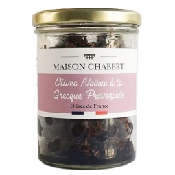 OLIVES NOIRES A LA GRECQUE PROVENCALES (200 g)